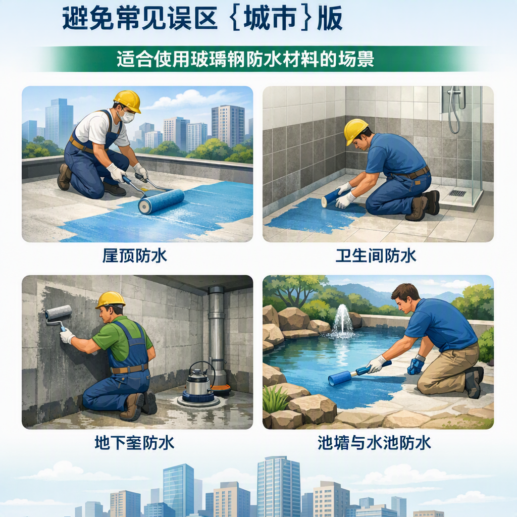 玻璃钢防水材料施工注意事项，避免常见误区 钦州 版